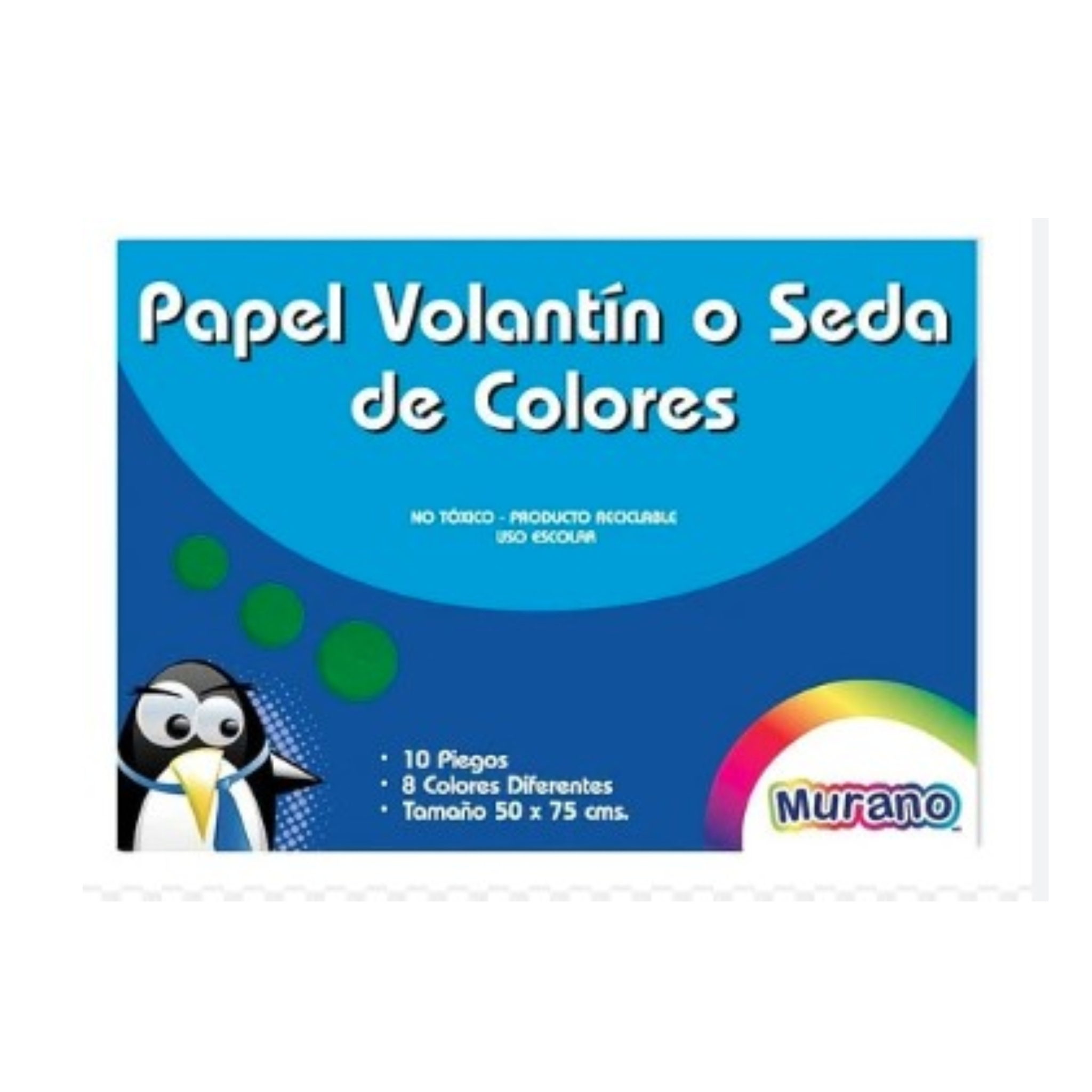 Carpeta Papel Crepe de Colores Murano