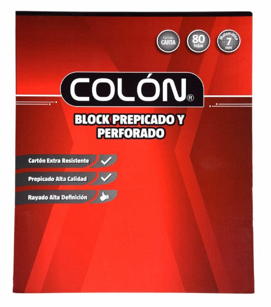 Block Carta Matematcas 7 Mm 80 Hojas
