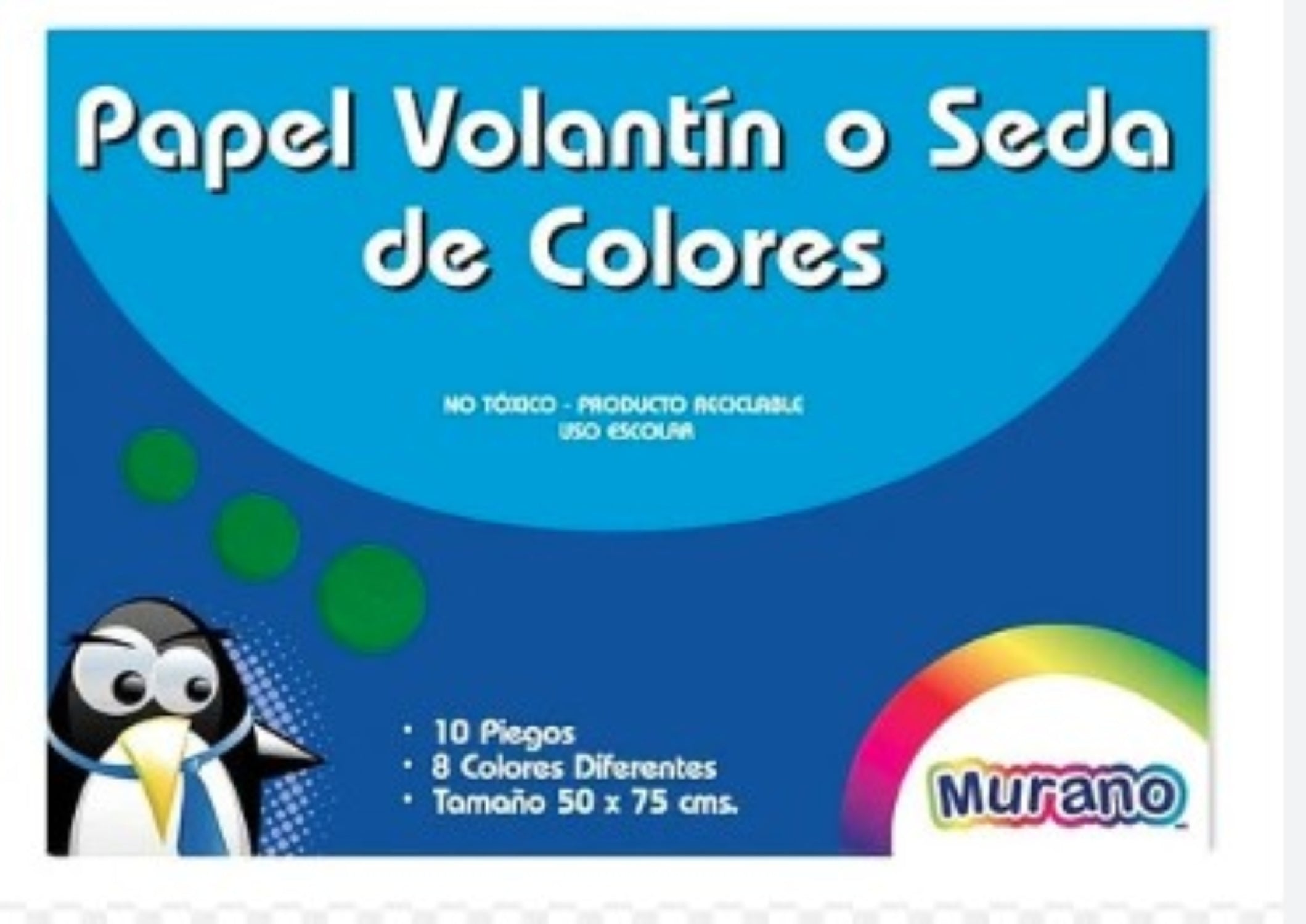 Carpeta Papel Crepe de Colores Murano