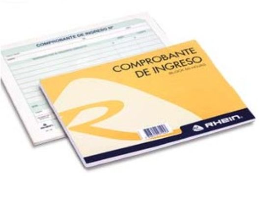 Comprobante de Ingreso 50 Hojas RHEIN