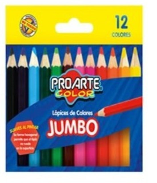 Lapices de Color 12 Unidades Jumbo ProArte