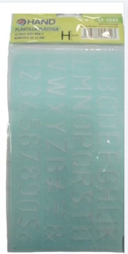 Letras Mayusculas Y Numeros 14 Mm