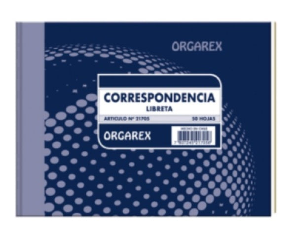 Libreta Correspondencia 50 Hojas ORGAREX