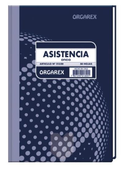 Libro Asistencia 50 Hojas ORGAREX