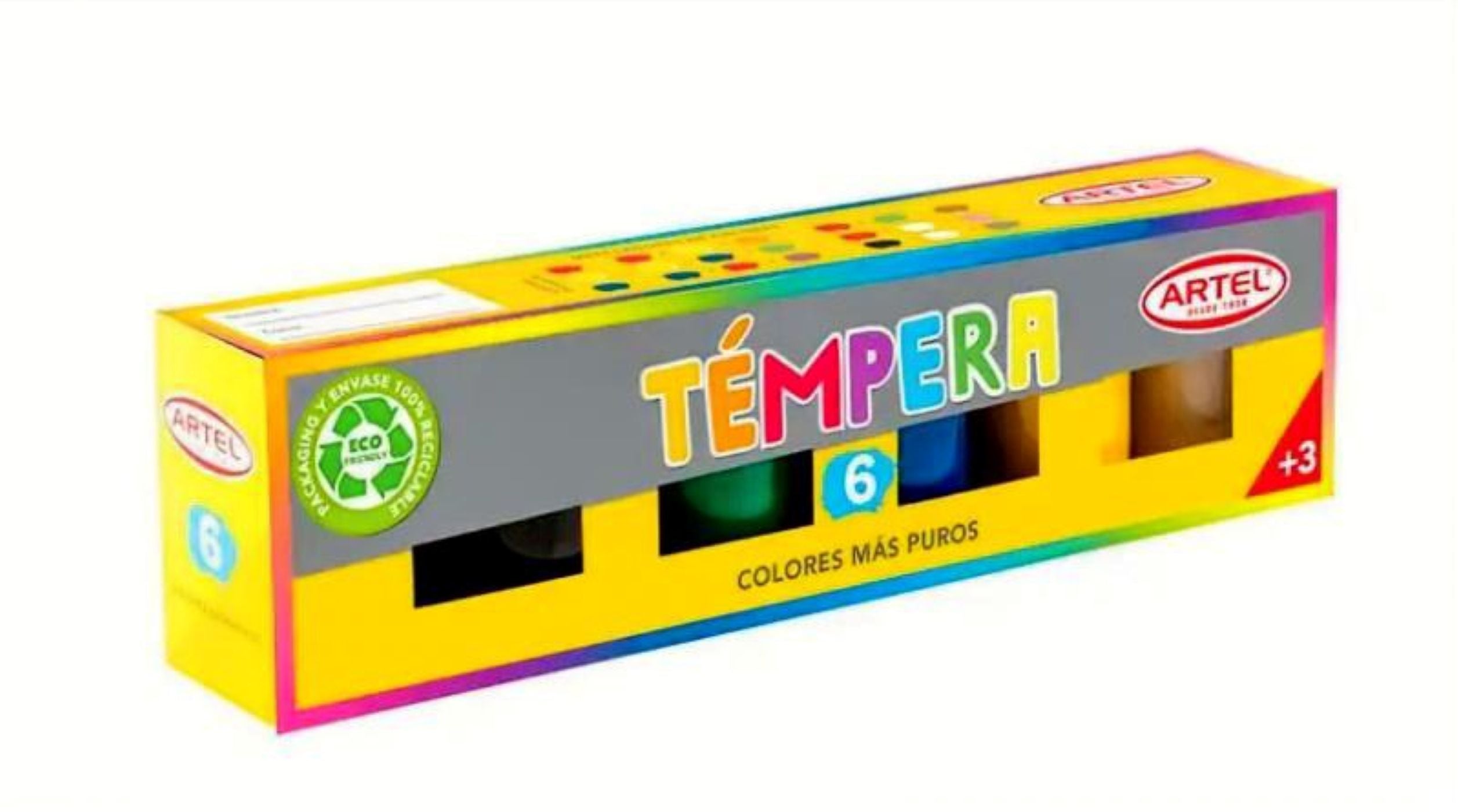 Tempera Solida 6 Colores Artel
