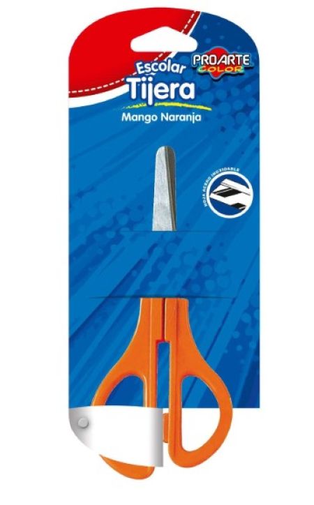 Tijera Escolar Mango Naranja